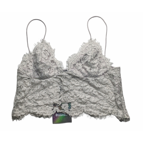 Carli Bybel x Missguided Crochet Bralet - Picture 3 of 7